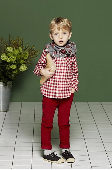 Camisa roja a cuadros para niño de Nanos