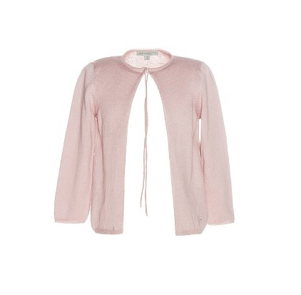 Chaqueta de niña en punto rosa palo de Nanos primavera/verano 2016
