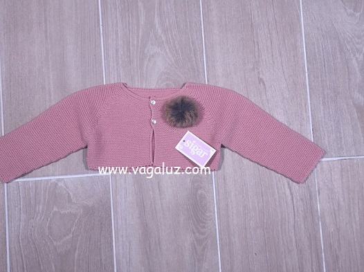 Chaqueta para niña de Sigar en rosa.