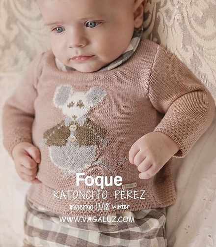 Jersey con ranita de Foque modelo Ratoncito Pérez.