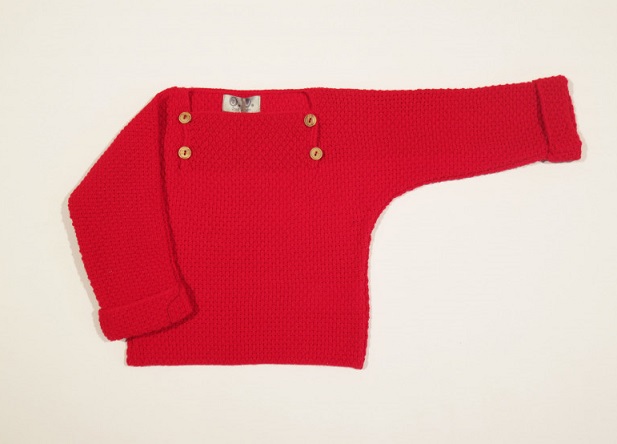 Jersey rojo para bebé de José Varón.