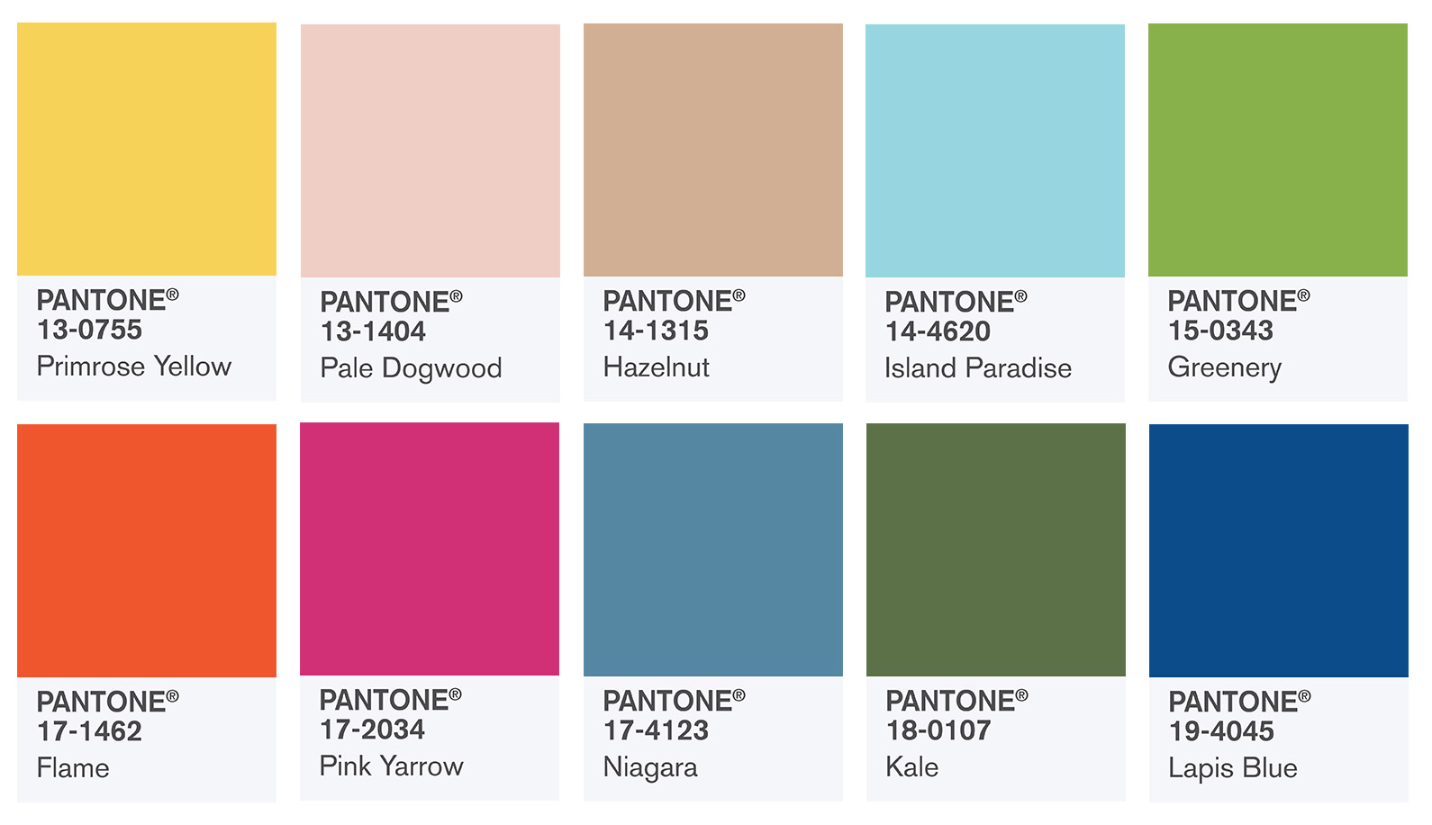 Los colores tendencia en 2017 según el Instituto Pantone