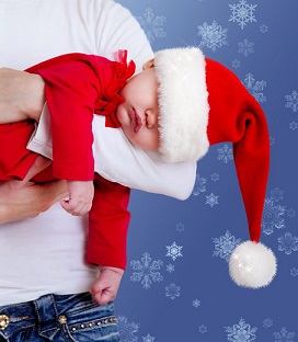 Respeta al máximo los horarios de sueño de tu bebé en Navidad.