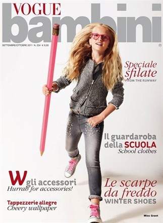 Revista Vogue Bambini de moda infantil. Foto: Vogue Bambini