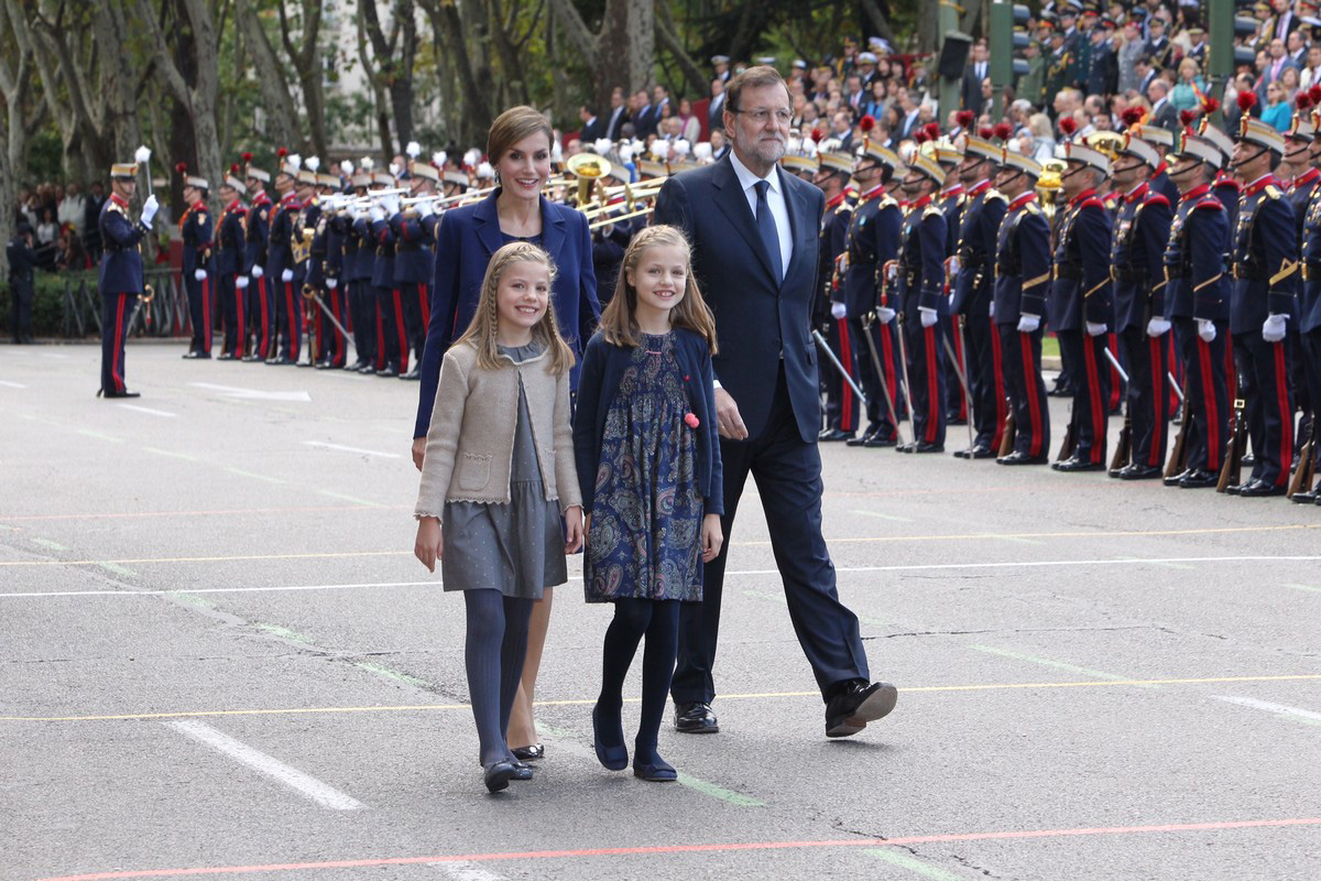 Leonor y Sofía, de Nanos en la Fiesta Nacional