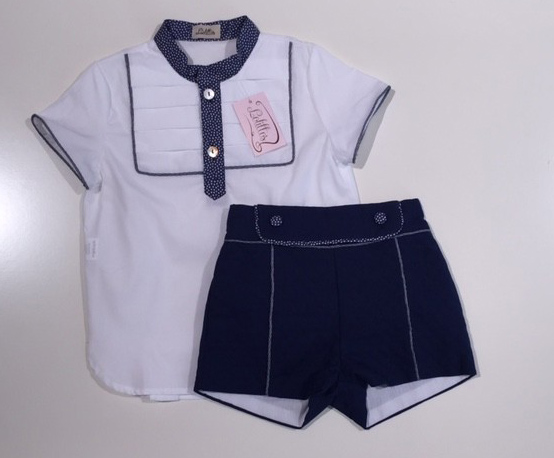 Short con camisa de niño de Lolittos