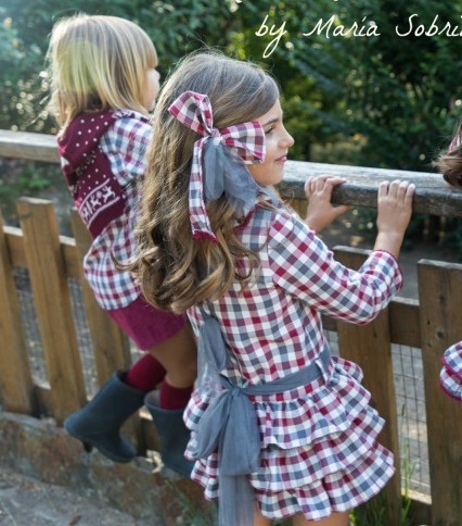 Los cuadros serán protagonistas este otoño/invierno en moda infantil.