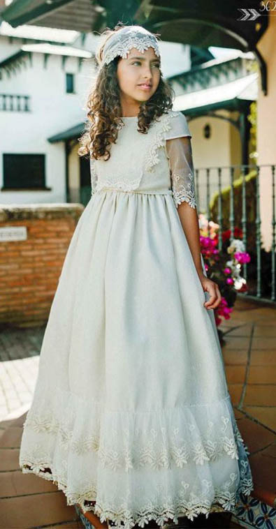 Vestido de Comunión de Periquetta, estilo ibicenco