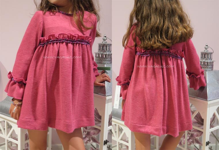 Vestido fucsia para niña de Sinfonietta